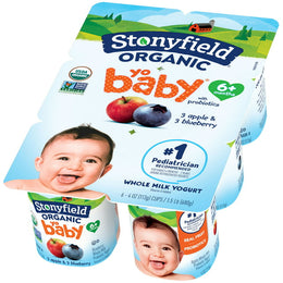 Stonyfield Baby Blueberry and Apple 6pk